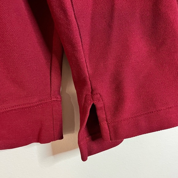 L.L. Bean Burgundy Long-Sleeve Polo Shirt Men’s Large 100% Cotton Classic Fit - Picture 8 of 16